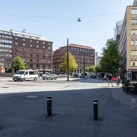 Floor Overlooking Rooftops Apartment Helsinki
