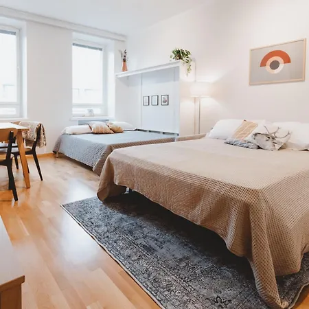 Floor Overlooking Rooftops Apartment Helsinki